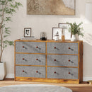 HOMCOM Chest of Drawers, 6 Drawer Dresser for Bedroom