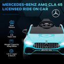 AIYAPLAY Mercedes-AMG CLA 45 Licensed 12V Ride On Car W/ Music - Black/Blue/White/Yellow