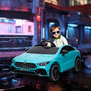 AIYAPLAY Mercedes-AMG CLA 45 Licensed 12V Ride On Car W/ Music - Black/Blue/White/Yellow