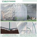 Outsunny Greenhouse Lean To  143x118x212 cm - Clear