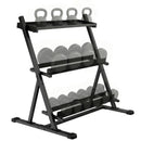 SPORTNOW Dumbbell Rack 3-Tier Weight Organiser for Home Gym 200 KG Capacity