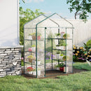 Outsunny Mini Greenhouse with 4 Tier 143 L x 73W x 195H cm