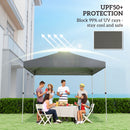 Outsunny Gazebo Roof Replacement UV50+ Waterproof 3x3(m) Dark Grey