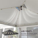Outsunny Gazebo Roof Replacement UV50+ Waterproof 3x3(m) Dark Grey