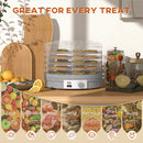 HOMCOM 5 Tier Food Dehydrator For Drying Fruit Meat Vegetable Pet Treat