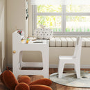 AIYAPLAY Art Table And Chair Set For Children With Drawers