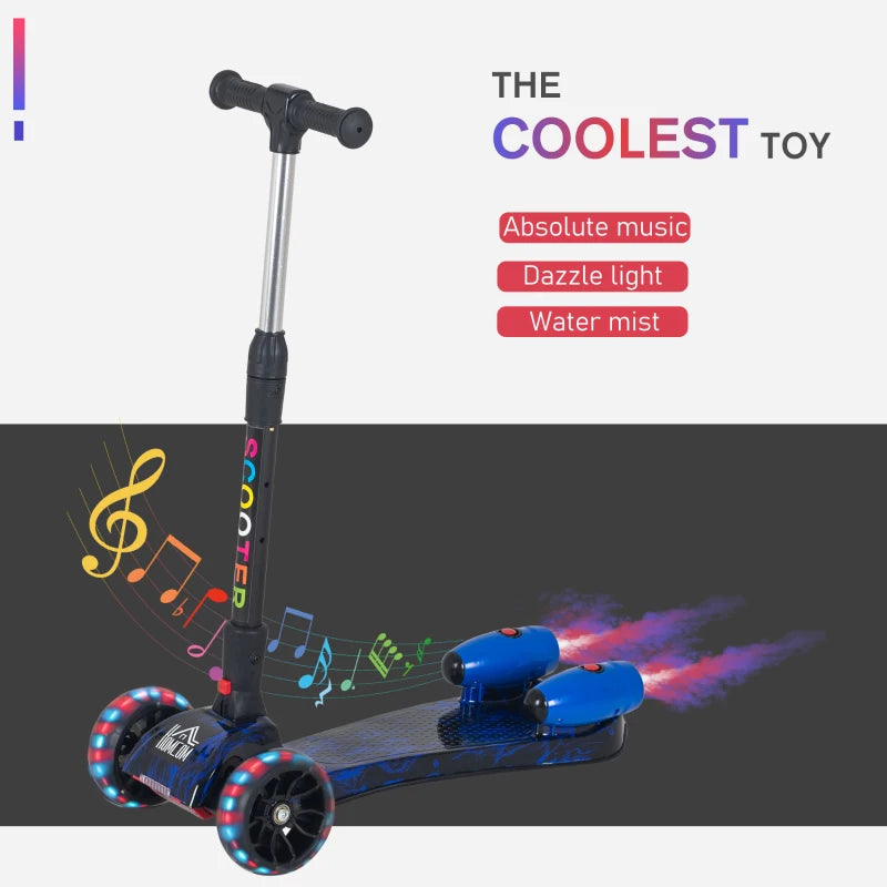 HOMCOM Scooter for Kids  for ages 3 - 6 Years Blue