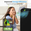 HOMCOM 14,000 BTU Portable Air Conditioner Unit With Remote, 24H Timer