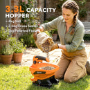 Outsunny Cordless Spreader, 3.3L Handheld Seed Spreader