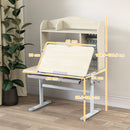 AIYAPLAY Kids Desk, Study Desk For Kids Height Adjustable With Tilt-Desktop