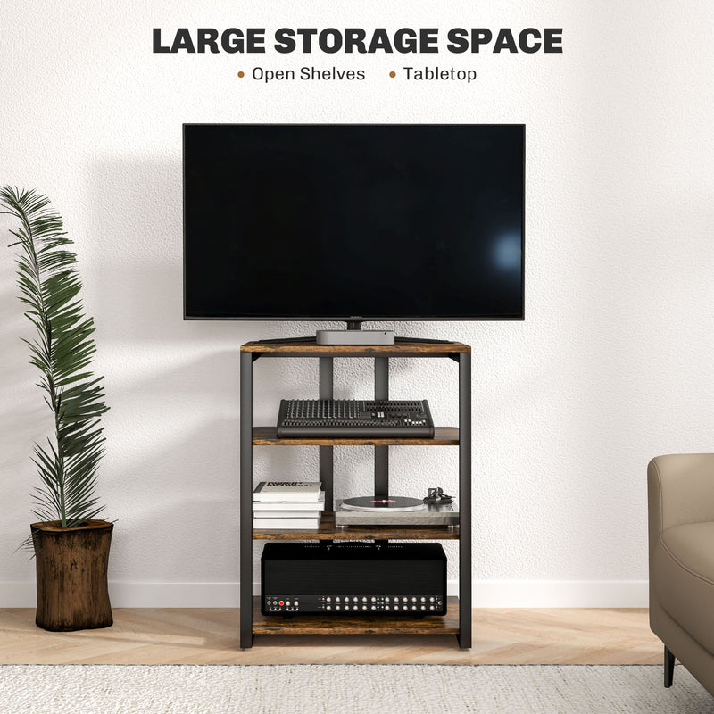 HOMCOM HiFi Rack Stand W/ 4-Tier Record Player Stand