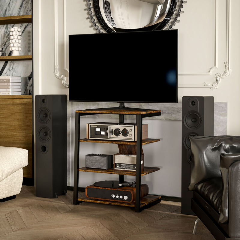 HOMCOM HiFi Rack Stand W/ 4-Tier Record Player Stand