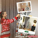 HOMCOM 6ft Pencil Christmas Tree with Snow, Realistic Tips, Easy Assembly