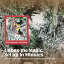 HOMCOM 6ft Pencil Christmas Tree with Snow, Realistic Tips, Easy Assembly