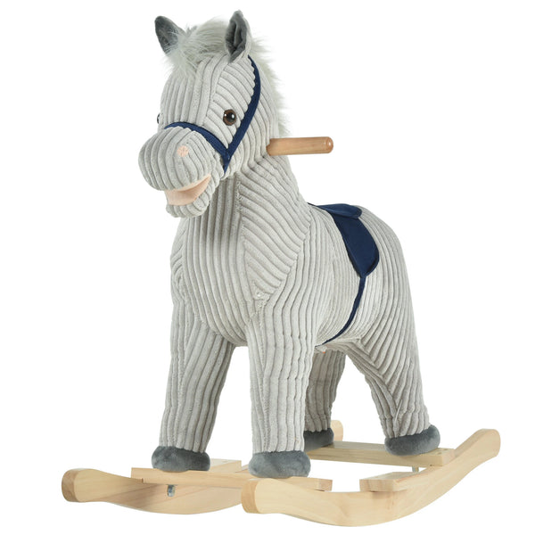 HOMCOM Children s Rocking Horse Grey