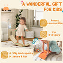AIYAPLAY Wooden Balance Board For Kids, Wobble Board With Felt, Orange