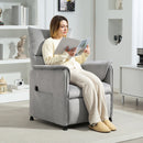 HOMCOM Electric Reclining Chair W/ Remote, Power Recliner For Elderly, Grey
