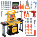 AIYAPLAY 102Pcs Play Tools Toy With Electric Drill, Storage, Yellow