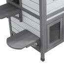 PawHut Kitten Condo With Openable Roof, Catio Enclosure Furniture, White