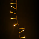 1000 LED 25m Indoor Outdoor Christmas Multi Function Mains Operated String Lights with Timer & Clear Cable in Warm White