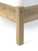 Padstow Rattan 135Cm Double Bed - Oak