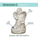 Solar Angel Garden Ornament With LED Light - Outdoor Solar Statue