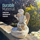 Solar Angel Garden Ornament With LED Light - Outdoor Solar Statue