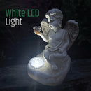 Solar Angel Garden Ornament With LED Light - Outdoor Solar Statue