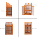 Samuel Alexander Wooden Mini Greenhouse Cold Frame - Small Greenhouse H120 x W69 x D49cm