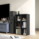 HOMCOM Cubic Cabinet Bookcase Storage Shelves for Home Office, Black
