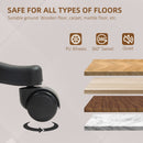 High Back Executive Office Chair PU Leather Desk Chair With Swivel Wheels - Black/Brown/Grey