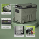 Outsunny 45L Camping Fridge Freezer Dual Zone Car Fridge