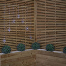 1.2m Battery Operated Snowflake Christmas Curtain Lights With 147 White LEDs