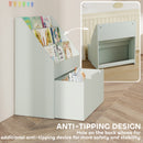 AIYAPLAY Kids Bookcase W/ 3 Tier Shelves, Drawer, For Bedroom, Nursery, Green