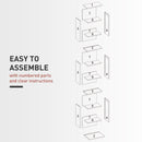 HOMCOM 260 CD Storage Unit 120 DVD Storage Tower with 9 Compartments