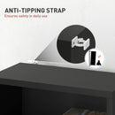 HOMCOM 260 CD Storage Unit 120 DVD Storage Tower with 9 Compartments