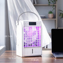HOMCOM 4-in-1 Mini Air Cooler With RGB 7 LED Light, Cooling Fan, White