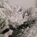 6ft (1.8m) Premier Christmas Snow Flocked Green Garland with Pine Cones