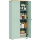 HOMCOM 172cm Wooden Storage Cabinet Cupboard With 4 Shelves Light Green