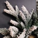 1.8m Snow Flocked Lapland Christmas Garland With 150 Tips