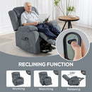 HOMCOM Power Lift Recliner Chair, Lift Chair For Elderly With Massage, Grey
