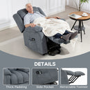 HOMCOM Power Lift Recliner Chair, Lift Chair For Elderly With Massage, Grey