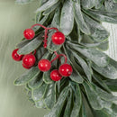 35cm Hanging Christmas Wreath with Red Berries