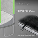 SPORTNOW 10ft Trampoline Net Replacement Safety Net with Zipped Door