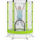 AIYAPLAY 4.6FT Kids Trampoline with Safety Enclosure Net