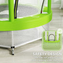 AIYAPLAY 4.6FT Kids Trampoline with Safety Enclosure Net