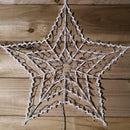 52cm Light up Christmas Star Silhouette Hanging Decoration with 100 Warm White LEDs