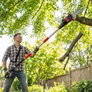 Outsunny Cordless Pole Chainsaw, 1.94m/2.56m Electric Chainsaw