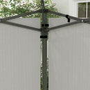 Outsunny Gazebo Side Panels for 3x3(m) or 3x6m Gazebo Canopy, 2 Pack, White