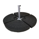 Samuel Alexander 70kg 4 PCS Cantilever Parasol Base Weights Set Water or Sand Heavy Duty Parasol Weights for Banana and Hanging Garden Furniture Patio Decking Canopy Outdoor Large Garden Parasol Weigh
